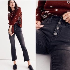 Madewell Cali-Demi boot cut black jeans